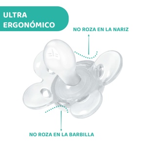 Suzeta Chicco PhysioForma Comfort 0-6 luni, Suzeta pentru bebelusi cu tetina din silicon, sustine respiratia fiziologica si dezvoltarea corecta a gurii, albastru in diferite culori, 2 bucati - Img 4