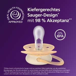 Suzeta Philips Avent Ultra Soft SCF09206 0-6 luni BPA-free Silicona Sterilizator inclus - Img 3