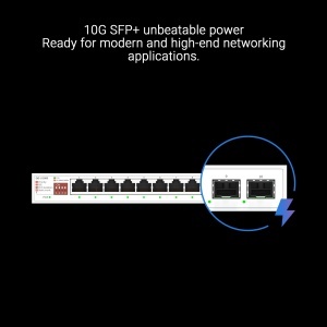 Switch ASUS QG-U1080, 8 porturi 2.5G, 2 porturi 10G SFP, Plug and Play - Img 3