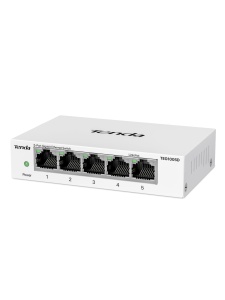Switch LAN Tenda TEG1005D, 5-Port, Gigabit, Plug-and-Play, Alb