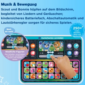 Tableta de invatare VTech Kunterbunt cu tastatura ABC, muzica si jocuri interactive - Img 5