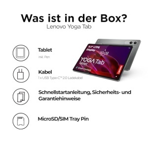 Tableta Lenovo Yoga Tab 2025 111 32K LTPS Snapdragon 8 Gen 3 Luna Gri - Img 14