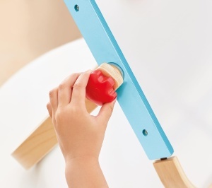 Tablita Dublata Hape Atelier - Whiteboard si Kreidetafel, cu Accesorii, pentru Copii de la 3 Ani - Img 7