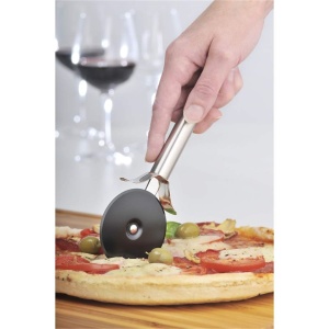 Taietor de pizza WMF Profi Plus 19,8 cm, roata de aluat acoperita, rola de pizza, taietor de pizza, otel inoxidabil Cromargan partial mat, poate fi spalat in masina de spalat vase - Img 2