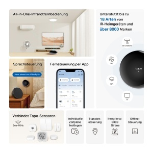 Tapo H110 Hub IoT si telecomanda IR compatibila Matter si control vocal - Img 3