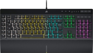 Tastatura de gaming Corsair K55 RGB PRO, iluminare RGB, 6 macro-taste, neagra