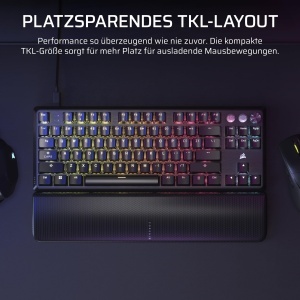 Tastatura de gaming Corsair K70 PRO TKL RGB, neagra, cu intrare rapida - Img 3