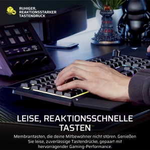 Tastatura de gaming Corsair Skiff 100, RGB, neagra, cu suport pentru maini - Img 7