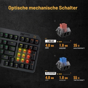 Tastatura Gaming ASUS TUF K3 Gen II, 97 Taste, RGB, IP57, Abatabila - Img 4