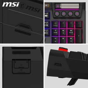 Tastatura Gaming MSI Strike PRO Wireless FR - Silentioasa, RGB, 4200 mAh - Img 7
