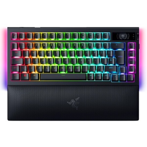 Tastatura Gaming Razer BlackWidow V4 Pro 75 - Wireless, OLED, Negru - Img 1
