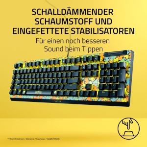 Tastatura Gaming Razer BlackWidow V4 X Pokemon Edition RGB Switch-uri Mecanice Green - Img 7