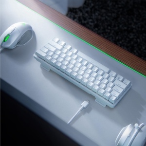 Tastatura Gaming Razer Huntsman Mini 60 Red Switch Optica USB-C Mercury White - Img 8