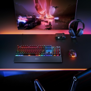 Tastatura gaming SteelSeries Apex Pro Gen 3, switch-uri Hall Effect, actiune ajustabila, presetari joc - Img 2