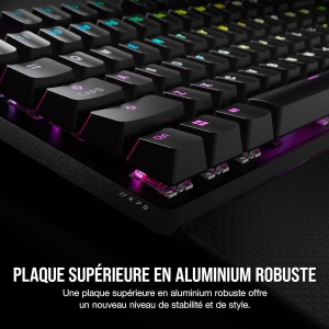 Tastatura mecanica Corsair K70 Core RGB, lineare, neagra, cu suport pentru maini - Img 5