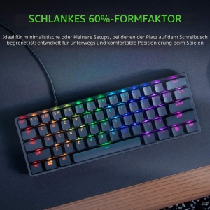 Tastatura mecanica Razer Huntsman Mini, 60, neagra, cu iluminare RGB - Img 2