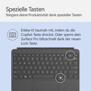 Tastatura Microsoft Surface Pro 12 - QWERTZ, cu iluminare, culoare Anthrazit - Img 8