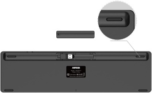 Tastatura Wireless Arteck, QWERTZ, 6 luni autonomie, design ergonomic - Img 5