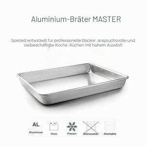 Tava de copt Lacor 68465, Aluminiu, 45x33 cm, Inaltime 5 cm - Img 3