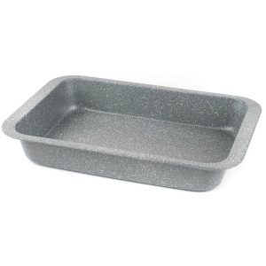 Tava de copt Salter 36cm din otel carbon, antiaderenta, rezistenta la 220C