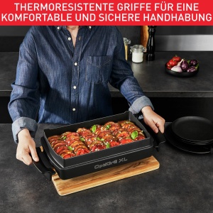 Tava de copt Tefal OptiGrill XL XA7278, capacitate 2 litri, antiaderenta, negru - Img 6
