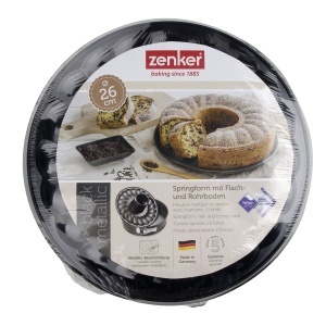 Tava de copt Zenker cu fund plat si rotund, 26 cm, negru metalic, antiaderenta - Img 5