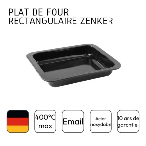 Tava de copt Zenker SPECIAL COOKING, 33 x 5 x 25 cm, Emaille, Negru - Img 8
