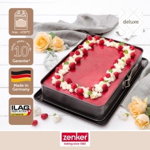 Tava dreptunghiulara Zenker Deluxe cu protectie la scurgeri si spatula - Img 3