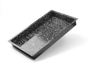 Tava HENDI Gastronorm, CONVECTOMAT, rezistenta la caldura pana la 300degC, rezistenta la cuptor, acoperire antiaderenta, cu margine ridicata, GN 1/1, 530x325x(H) 60mm, otel emailat - Img 3