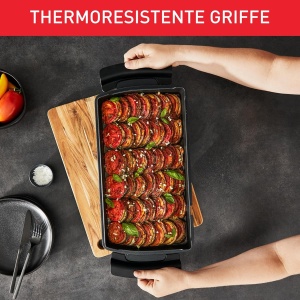 Tava pentru copt Tefal OptiGrill XA725870, antiaderenta, 28.5 cm, neagra - Img 4