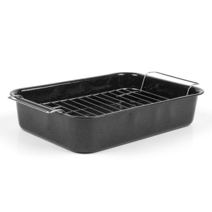 Tava pentru cuptor Russell Hobbs CW9161 Romano, 34cm, Emaille, Antiaderenta - Img 1