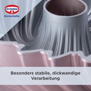Tava pentru Gugelhupf Dr. Oetker Sun 24 x 8,5cm, 2100ml, Rose-Gold - Img 5