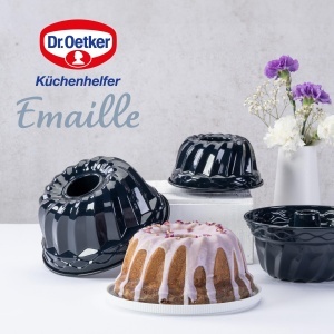 Tava pentru Guglhupf Dr. Oetker 22 cm Emaille, rezistenta la temperaturi ridicate, albastru - Img 8