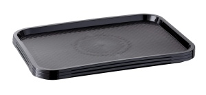 Tava servire APS Fast Food 41x305 cm Negru Bruchsicher si Spalare Automata - Img 3