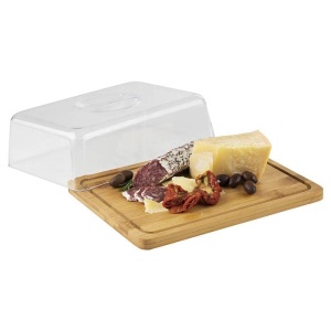 Tavita din bambus APS 820 cu capac, 24 x 18,5 cm, inaltime 8 cm - Img 3