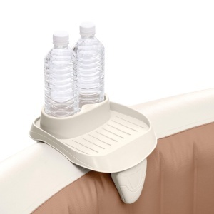 Tavita pentru bauturi Intex 28500, plastic, bej, 26 x 22 x 18 cm - Img 2
