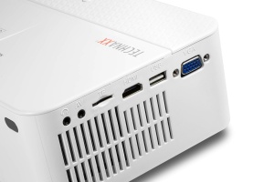 Technaxx Mini Beamer pentru exterior, casa, birou - difuzor de 2W, dimensiune proiectie 32"-176", 40.000 de ore de viata LED, HD, telecomanda - proiector mic cu player multimedia TX-113 - Img 8