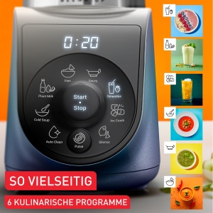 Tefal Blend Up BL19H4F0 Mini Mixer 1000W Design Compact Albastru - Img 3