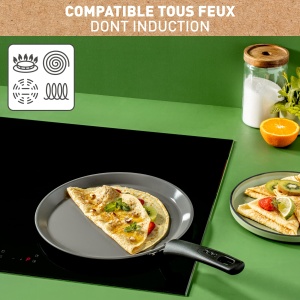 Tefal Renew C4253913 Tigaie Clatite 28 cm Inductie Antiaderenta Ceramica - Img 4