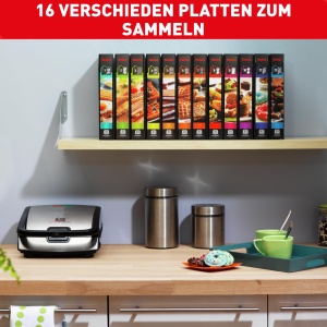 Tefal Snack Collection SW854D Aparat multifunctional 700W NegruInox - Img 4