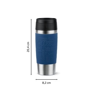 Tefal Travel Mug Classic Albastru Design Soft-Touch 100 Antiscurgere - Img 3
