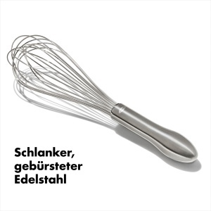 Tel pentru batut oua OXO, 27,9 cm, din otel inoxidabil, maner ergonomic - Img 4