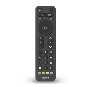 Telecomanda Universala Hama, pentru 2 dispozitive, cu butoane mari, neagra