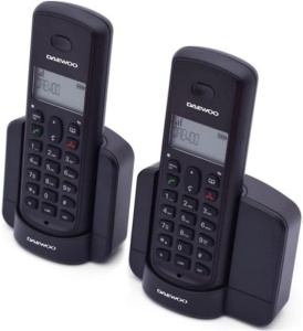 Telefon DECT Daewoo DTD-1350 Duo, negru