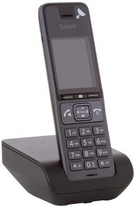Telefon DECT Gigaset Comfort 520, design elegant, audio HD, culoare gri inchis