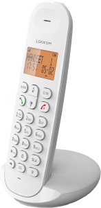 Telefon fix fara fir Logicom ILOA 150, 4 linii, alb, autonomie 7h