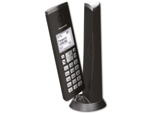 Telefon fix Panasonic KX-TGK220GB design vertical functie blocare apeluri negru