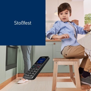 Telefon mobil Panasonic KX-TU110EXB Dual-SIM Negru cu functie SOS si tastatura mare - Img 3