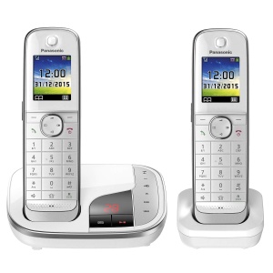 Telefon Panasonic KX-TGJ322GW DUO cu Anrufbeantworter Stralungsarm AlbNegru