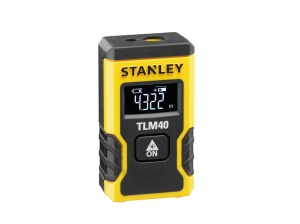 Telemetru laser STANLEY TLM40, 12 m, afisaj negru cu text luminos, masuratori precise